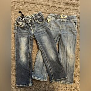 2 Pairs of Boys Blue Jeans (4T, Cat & Jack, Jumping Beans)